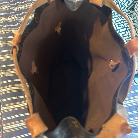 Vintage Louis Vuitton Monogram Bag Randonne Drawstring Bucket Backpack - Picture 5 of 6